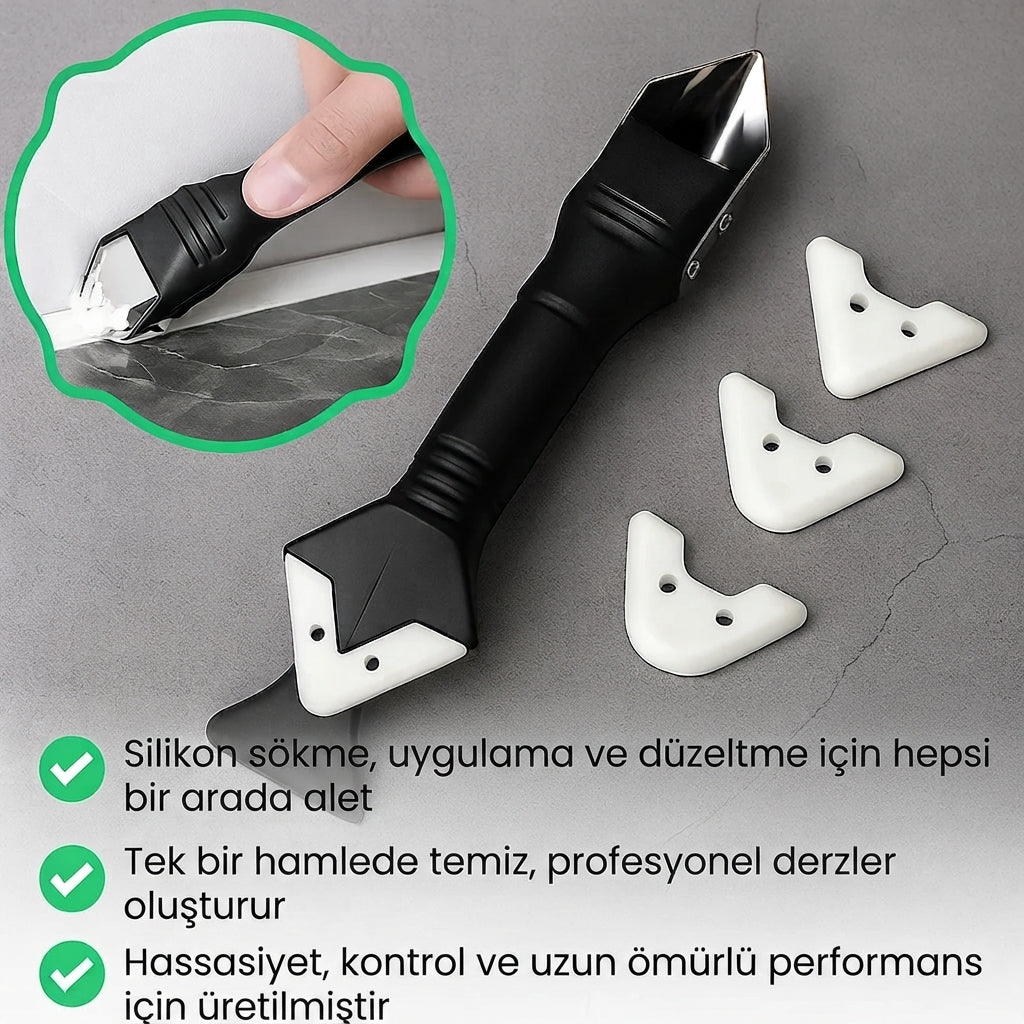silitool C30 PRO Profesyonel Derz ve Silikon Çekme Seti